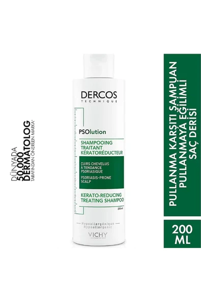 Vichy Dercos Psolution - Pullanmaya Ve Kabuklanma Karşı Şampuan 200 ml - Resim 3