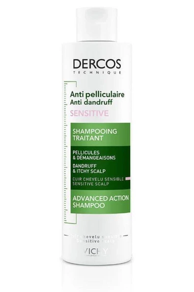 Vichy Dercos Shampoo Anti Dandruff 200ml | Kepek Karşıtı Şampuan Hassas Saç Derisi ürün görseli 1