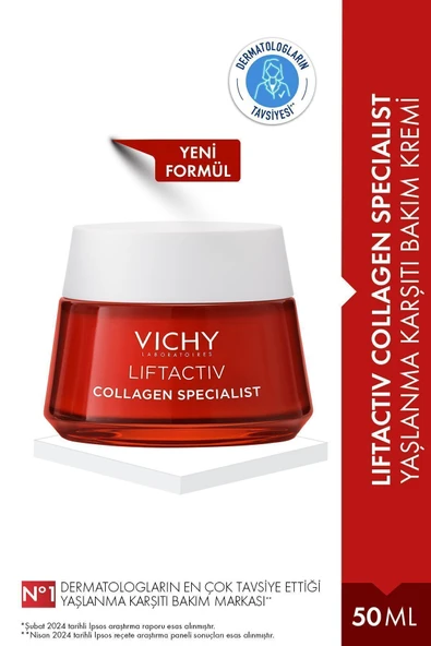 Vichy Yaşlanma Belirtisi Gösteren Ciltler İçin Cildi Sıkılaştırıcı ve Onarıcı Kremi 50ml Passi.2178 ürün görseli 1