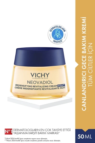 Vichy Koyu lekelerin Azalmasına Yardımcı Olan Onarıcı Yenileyici Gece Bakım Kremi 50 ml Passi.2160 ürün görseli 1