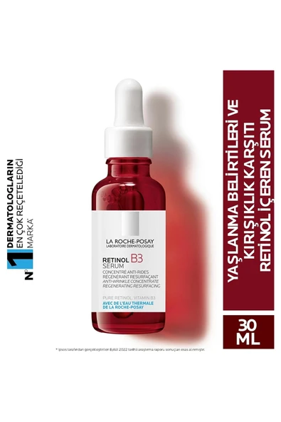 La Roche Posay Yaşlanma Kırışıklık Karşıtı Ciltlere Parlaklık Verici Pürüzsüzleştirici Serum 30ml d-k.302 ürün görseli 1