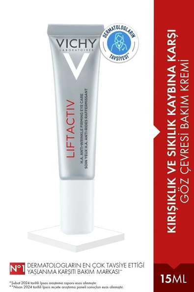 Vichy LİFTACTİV-KIRIŞIKLIK KARŞITI,NEMLENDİRİCİ GÖZ BAKIM KREMİ-15ML PASSİ.1964 ürün görseli 1