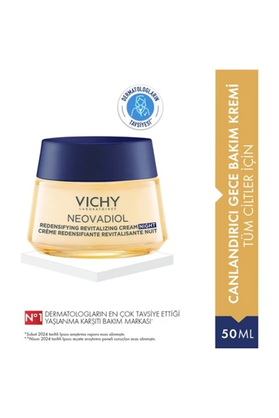 Vichy Neovadiol Peri Menopause Redensifying Revitalizing Night Cream 50 ml ürün görseli 1