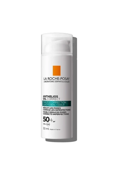 La Roche Posay Anthelios Oil Correct Yağlı Ve Düzensiz Ciltler İçin Fotoyaşlanmadan Koruyan Yüz Güneş Kremi 50 ml ürün görseli 1
