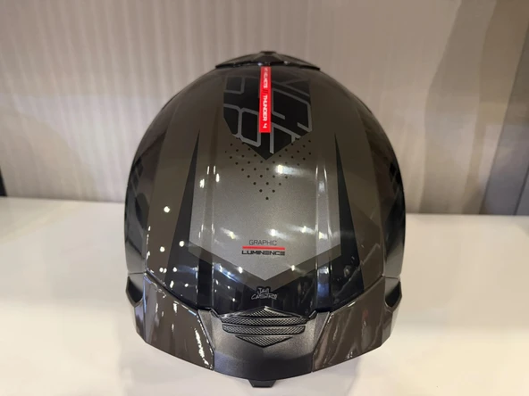 KASK MT THUNDER 4R SV LUMİNENCE D1 PARLAK GRİ - Resim 6