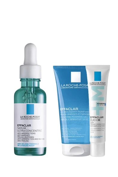 La Roche Posay Yağlı Ve Akneye Eğilimli Ciltler Cilt Serumu + Effaclar Tanışma Kiti ( Peeling Etkisi ) ürün görseli 1
