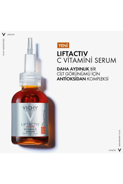 Vichy LİFTACTİV pURE VİTAMİN C BRİGHTENİNG ANTİ FİNE LİNE SERUM 20ML DKÜRN882 ürün görseli 1