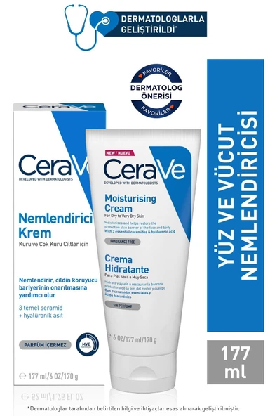 ASFSTORE Cerave Nemlendirici Krem Kuru ve Çok Kuru Ciltler 177 ml ürün görseli 1