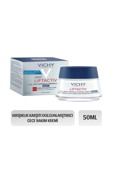 Vichy VİCHY LIFTACTIV H.A. ANTI-WRINKLE DOLGUNLAŞTIRICI VE SIKILAŞTIRICI GECE KREMİ 50 ML ürün görseli 1