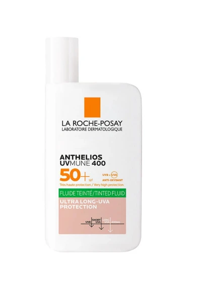 La Roche Posay Yağlı,karma ve hassas ciltler için akışkan yapıda renkli güneş kremi ( SPF50 50ML ) ürün görseli 1