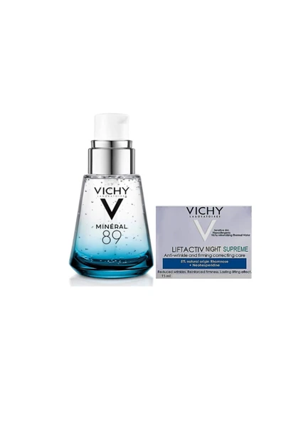 Vichy Mıneral 89 30 Ml + Lıftactıve Nıght Supreme 15 Ml ürün görseli 1