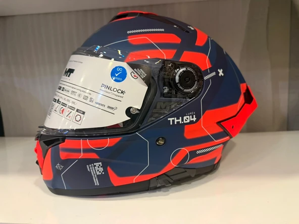 KASK MT THUNDER 4R SV LUMEX C24 MAT TURUNCU ürün görseli 1