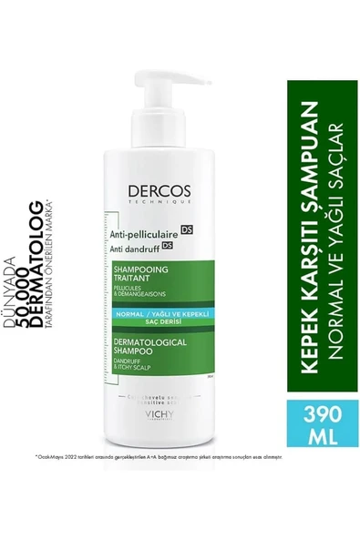 Vichy Anti-Dandruff Shampoo For Normal-Oily Hair With A New Formula 390 ml Passi-172 ürün görseli 1