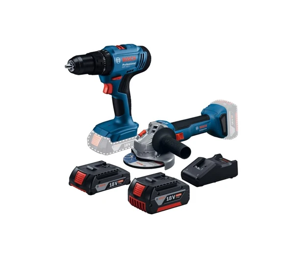 Bosch Gws 18v-8+Gsb 183-Li 1x2.0Ah+1x5.0Ah ürün görseli 1