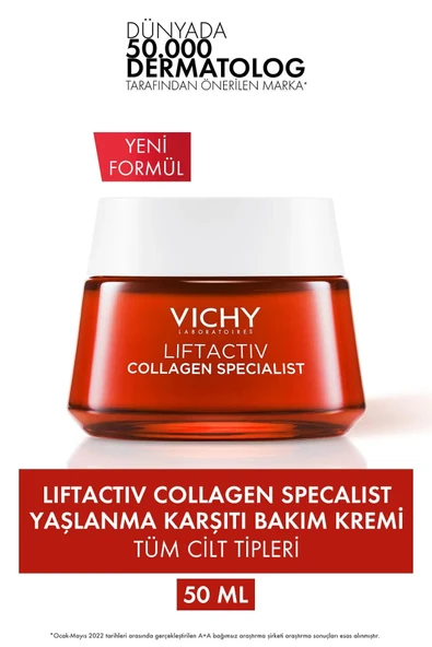 Vichy Liftactiv Kolajen Uzmanı Yaşlanma Karşıtı Bakım Kremi 50 ml Repair32 ürün görseli 1