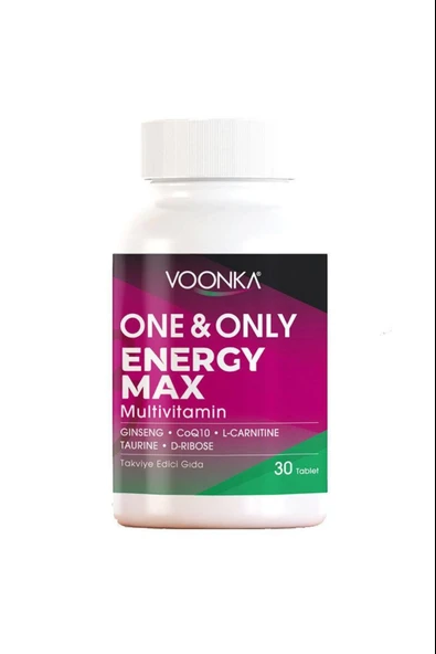 Voonka OneOnly Energy Max Multivitamin 30 Tablet 2 Adet - Resim 3