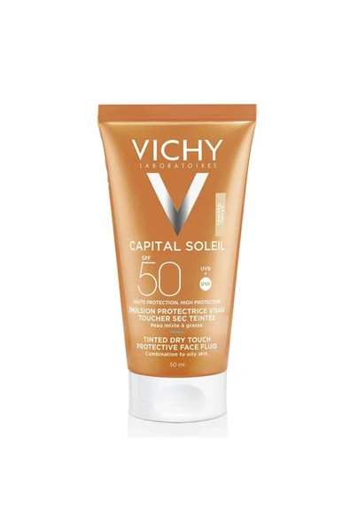 Vichy Capital Soleil Matlaştırıcı Suya Dayanıklı SPF50+ BB Renkli Güneş Koruyucu Krem 50 ml ürün görseli 1