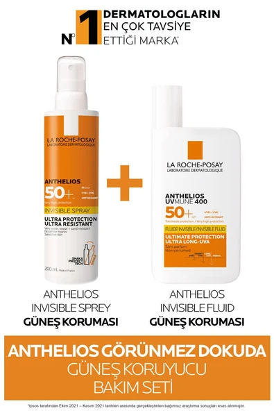 La Roche Posay Anthelios Görünmez Dokuda Güneş Koruyucu Bakım Seti ürün görseli 1