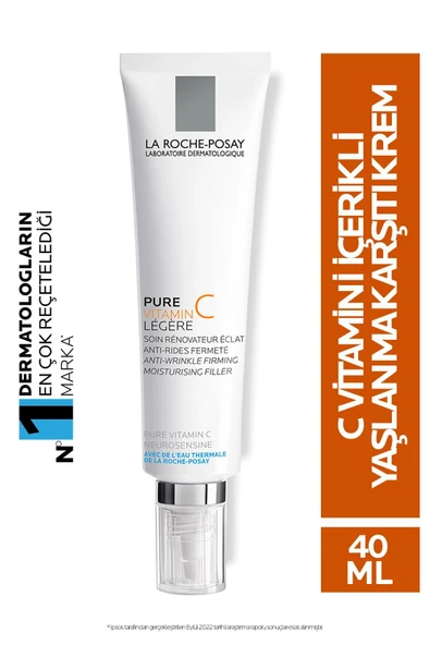 La Roche Posay Yaşlanma Karşıtı Krem Karma Ciltler İçin Işıltı Veren Saf C vitaminli Bakım 40 m ürün görseli 1