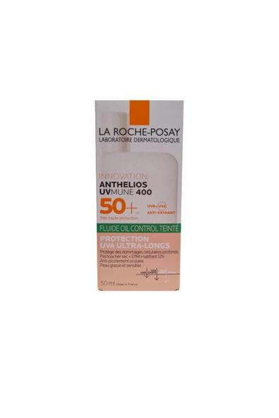 La Roche Posay Anthelios Uvmune 400 Oil Control Tinted Fluid Spf50+ Renkli Güneş Kremi 50ml ürün görseli 1
