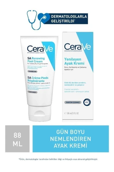 CeraVe Renewing Sa Foot Cream 89ml ürün görseli 1