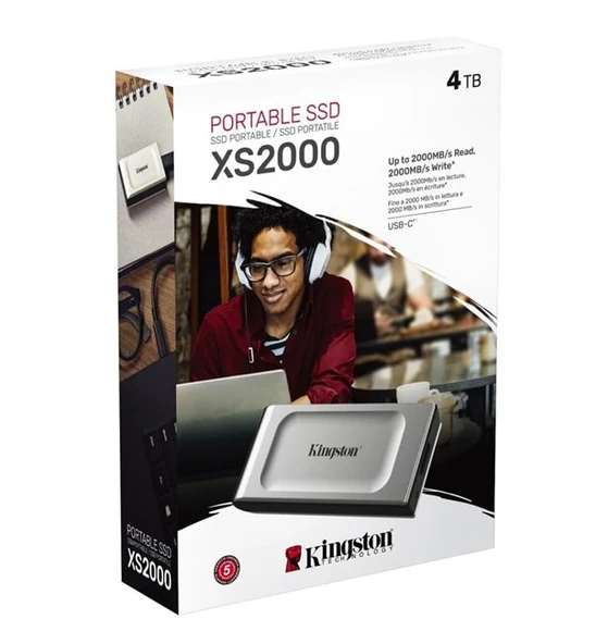 Kingston 4TB SXS2000 BOC Usb-C Taşınabilir SSD - Resim 3