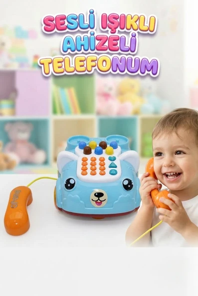 Tıfıl Toys Mavi Müzikli Sesli Arabalı Telefon ürün görseli 1