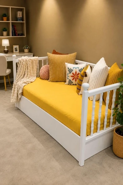MDF Daybed – %100 MDF ve Ağaç Kalitesiyle Modern Çocuk ve Genç Odası Daybed ürün görseli 1
