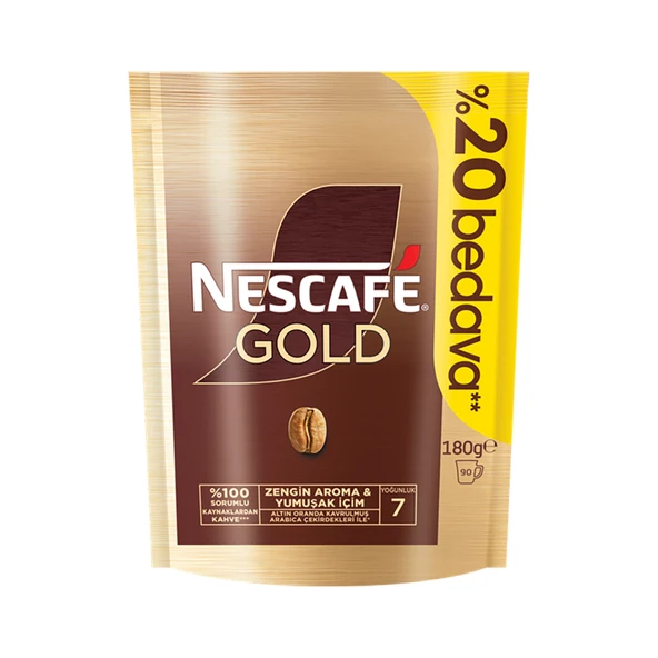 Nescafe Gold Hazır Kahve 180 G ürün görseli 1