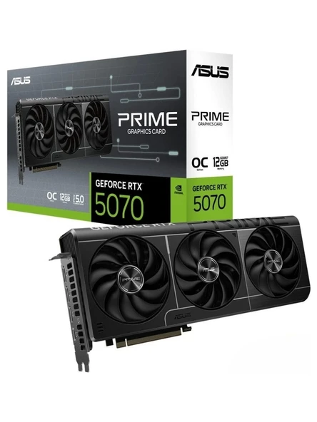Asus RTX 5070 Prime OC Edition PRIME-RTX5070-O12G 192 Bit GDDR7 12 GB Ekran Kartı ürün görseli 1