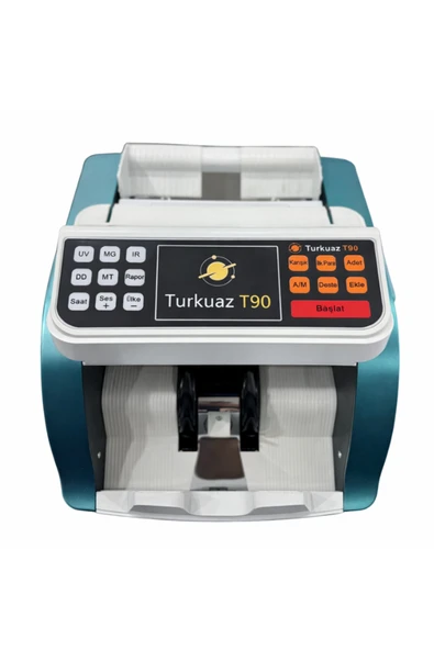 Turkuaz T90 TL / Euro Kağıt Para Sayma Makinesi ürün görseli 1