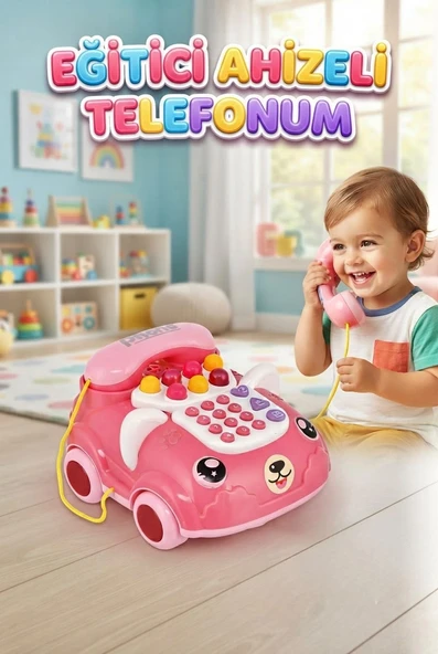 Tıfıl Toys Pembe Müzikli Sesli Arabalı Telefon ürün görseli 1