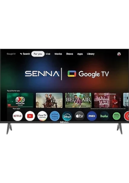 Senna 55UQ9500F 55" 4K Ultra HD Google Smart QLED TV ürün görseli 1