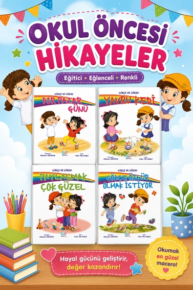Okul Öncesi Eğitici Öyküler (4 Kitap) ürün görseli 1