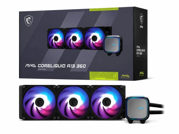 MAG CORELIQUID A13 360 360mm Siyah İşlemci Sıvı Soğuucusu ürün görseli 1