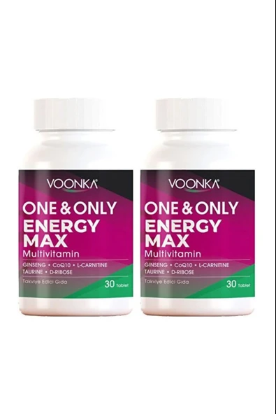 Voonka OneOnly Energy Max Multivitamin 30 Tablet 2 Adet ürün görseli 1