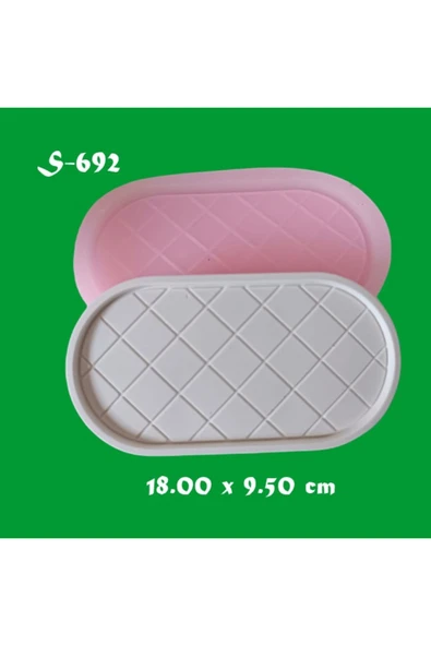 Damalı Oval Tabanlık ürün görseli 1