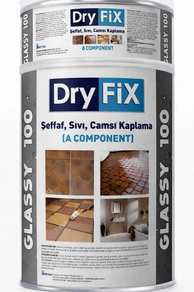 DryFix Glassy100 Şeffaf Sıvı Camsı Kaplama 2 Kg ürün görseli 1