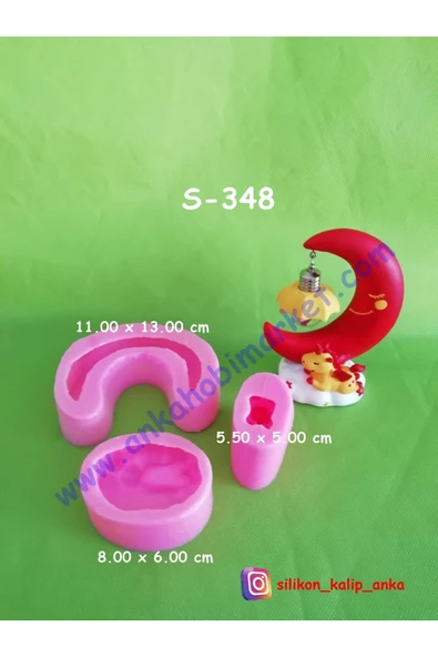 Unicornlu Gece Lambası Silikon Kalıp (S348) ürün görseli 1