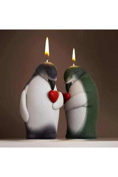Penguen Mum Silikon Kalıp (S870) - Resim 2