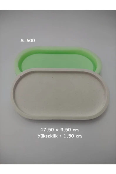 Ikili Saksı Altlık Silikon Kalıp ürün görseli 1