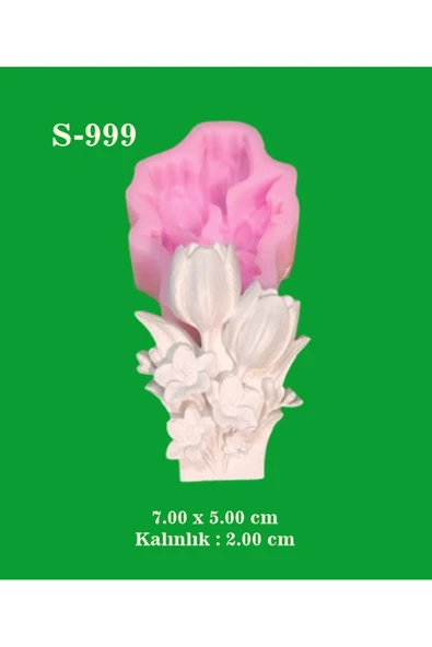Çiçek Demeti No:3 Silikon Kalıp (S999) ürün görseli 1