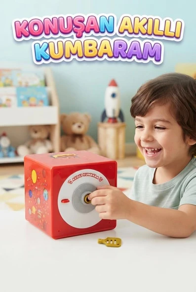 Akıllı Kumbara - Eğitici ve Sesli Şifreli Para Biriktirme Kasası Finansal Beceri Geliştirici Oyuncak ürün görseli 1
