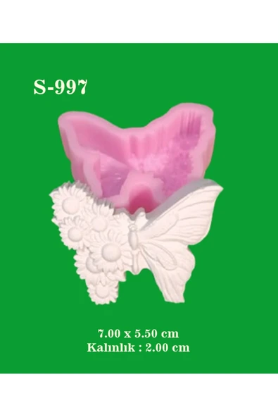 Çiçekli Kelenek No:2 Silikon Kalıp (S997) ürün görseli 1