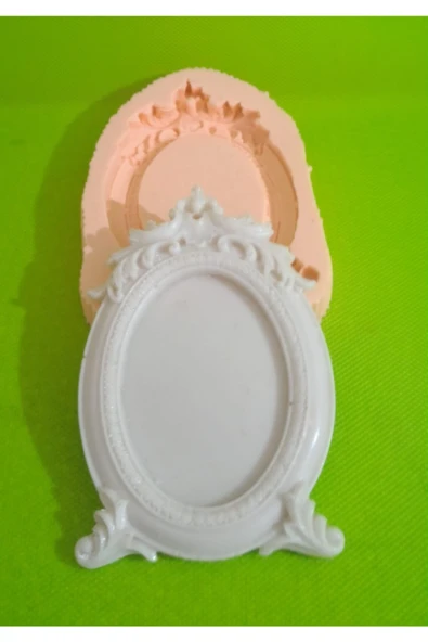 Ayaklı Oval Çerçeve Silikon Kalıp ürün görseli 1