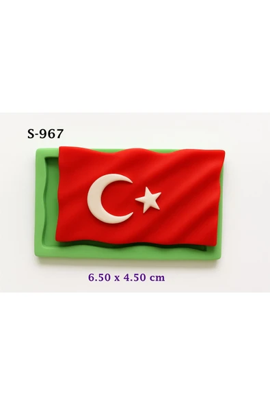 Dalgalı Bayrak Silikon Kalıp (S967) ürün görseli 1