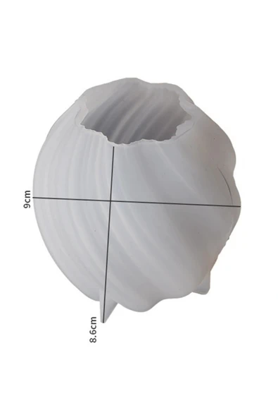 Örgü Mum Silikon Kalıp (3'lü Set) (S-708) - Resim 4