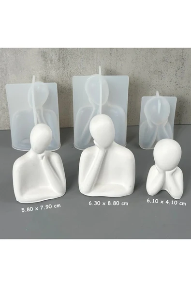 Aile Silikon Kalıp (3'lü set) (S716) ürün görseli 1