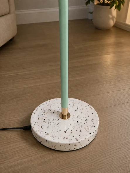 Astera Mint Terrazzo Tasarım Lambader - Resim 3