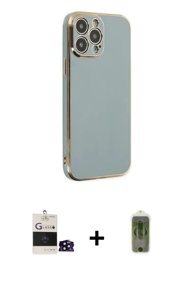 MARSİLYAN™- iPhone 14 Pro Max Kılıf Yankı Serisi - Siyah Joko Magic 5D Hayalet Cam + Bilvis Titan Kamera Lens - SH ürün görseli 1